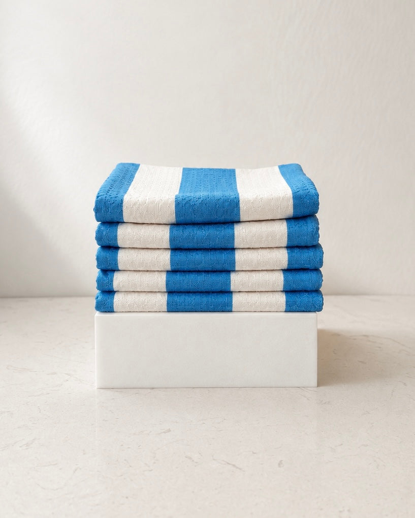 Pool Blue Stripes (5pk)