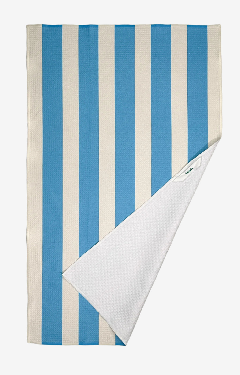 The Lounger Dish Towel in blue – eco-friendly, quick-dry kitchen tea towel in blue and white stripes