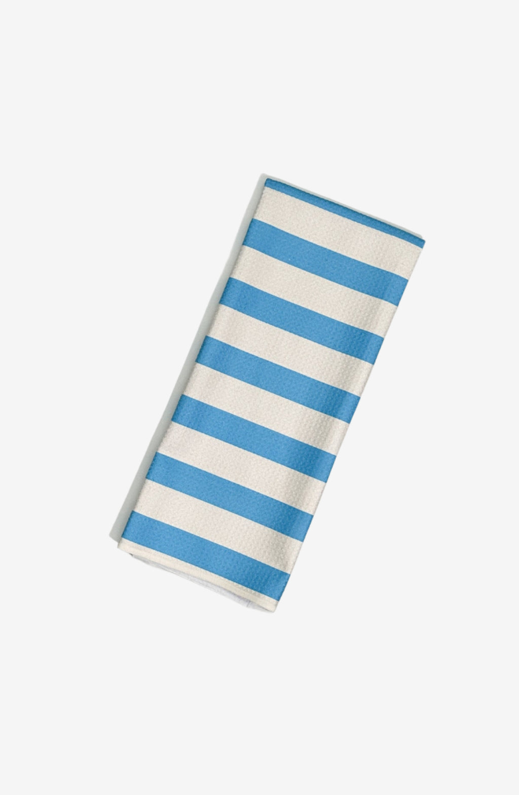 The Splash Dish Towel in blue – eco-friendly, quick-dry kitchen tea towel in blue and white stripes