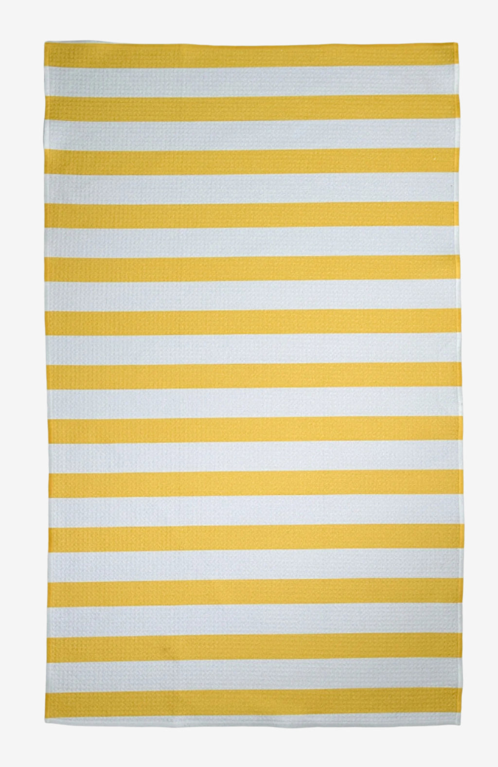 The Splash Dish Towel in Pineapple – eco-friendly, quick-dry kitchen tea towel in bright yellow and white stripes