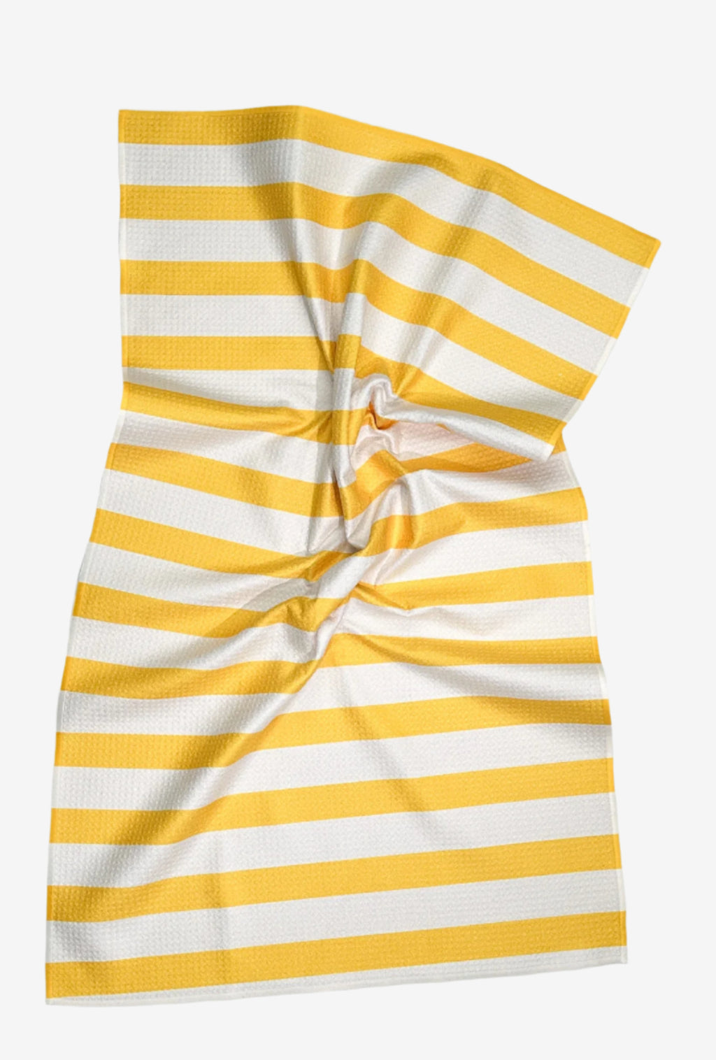 The Splash Dish Towel in Teal – eco-friendly, quick-dry kitchen tea towel in Teal and white stripes
