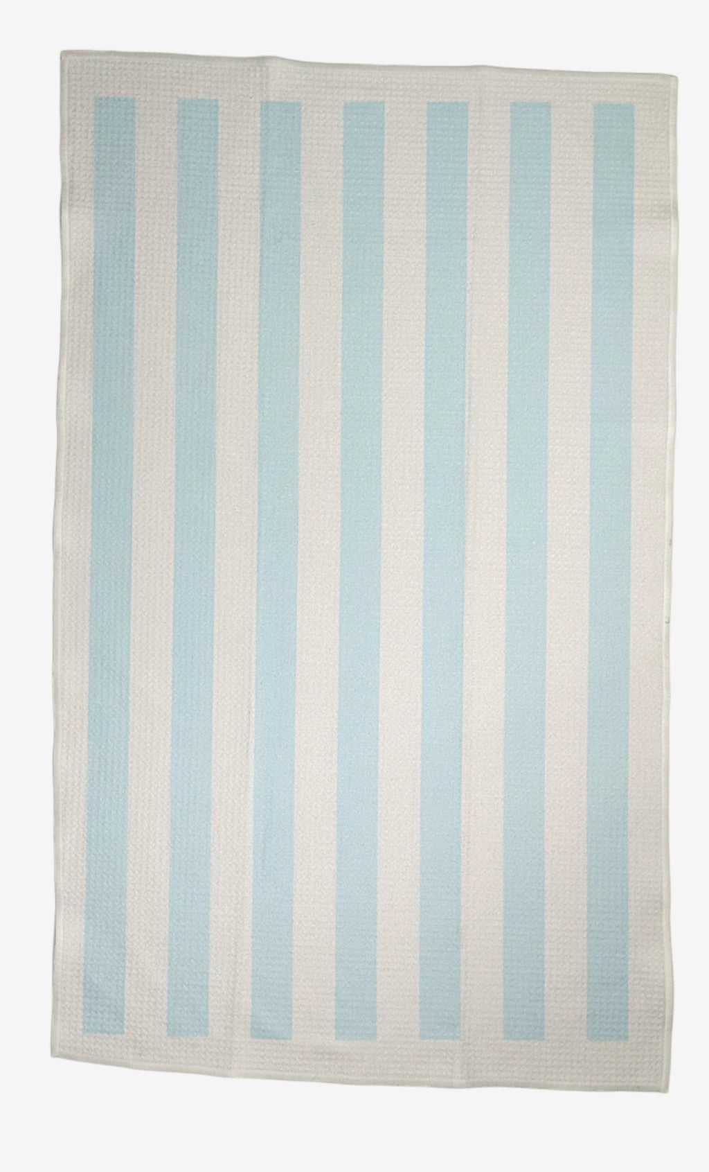 The Sugar Stripe Dish Towel in Cotton Candy – eco-friendly, quick-dry kitchen tea towel in blue and white