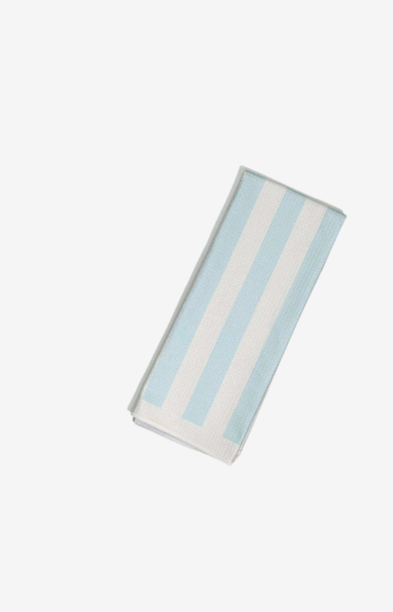 The Sugar Stripe Dish Towel in Cotton Candy – eco-friendly, quick-dry kitchen tea towel in blue and white