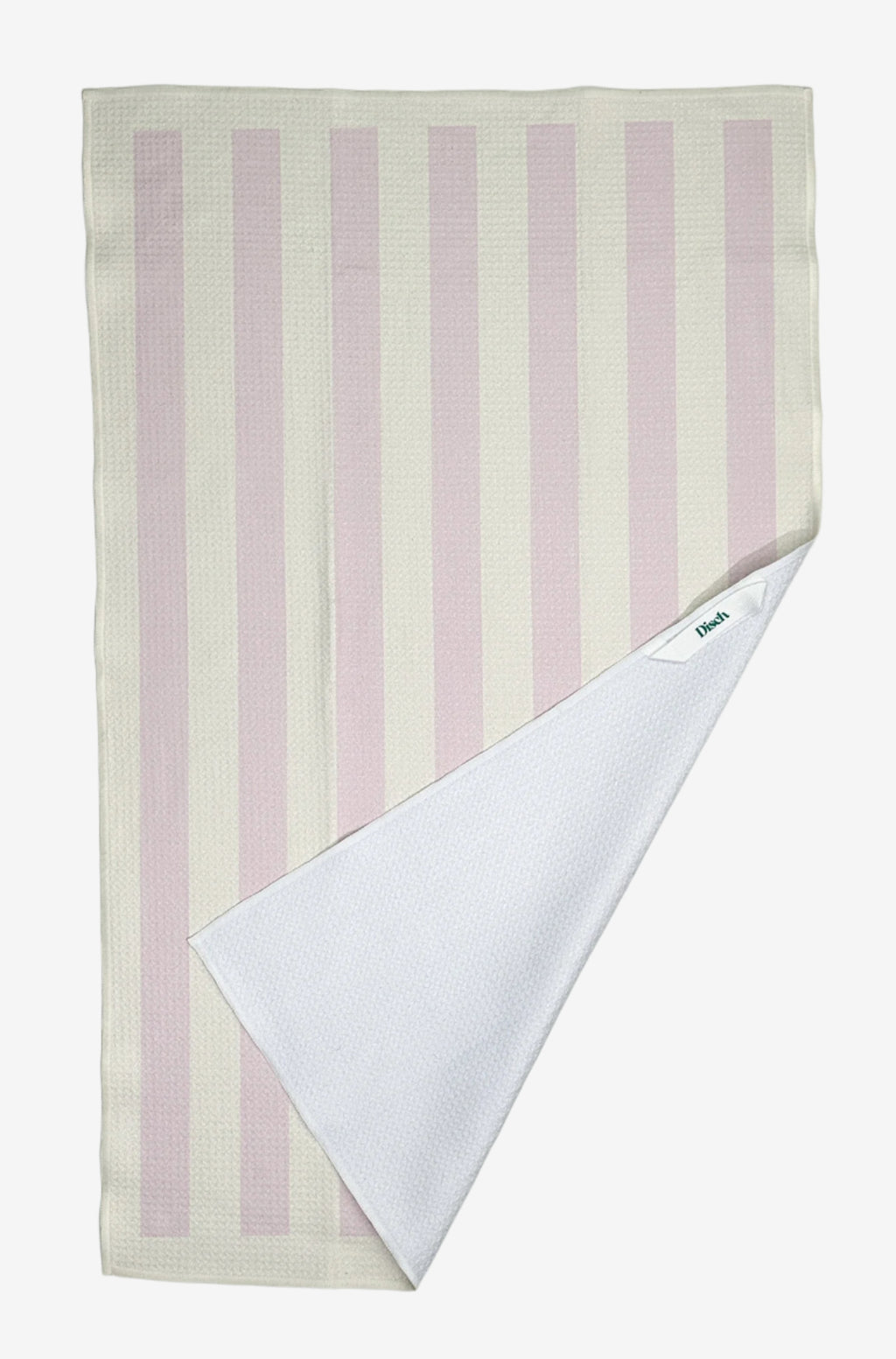 The Sugar Stripe Dish Towel in Strawberry Cream – the best eco-friendly, quick-dry kitchen tea towel