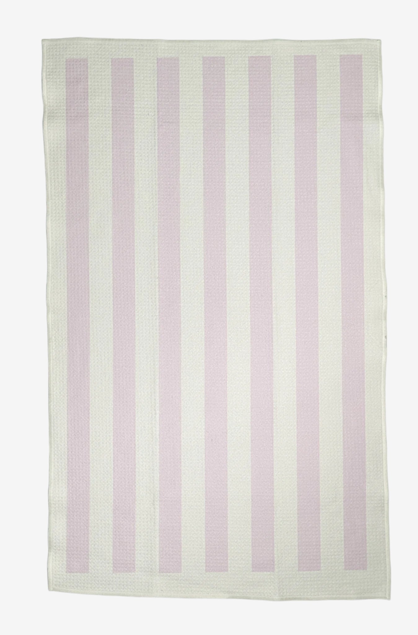 The Sugar Stripe Dish Towel in Strawberry Cream – the best eco-friendly, quick-dry kitchen tea towel