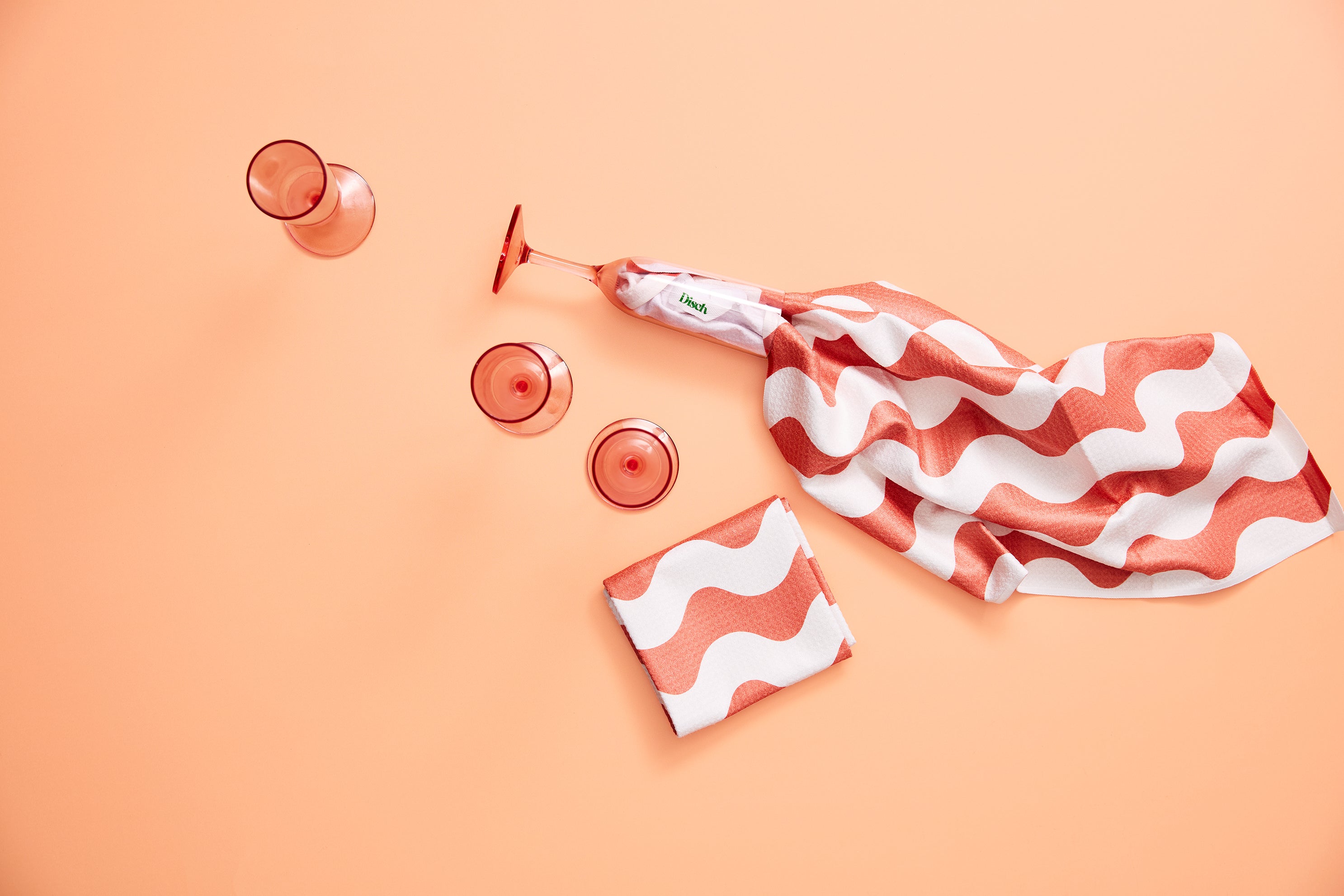 Eco friendly, kitchen dish tea towel made from recycled bottles