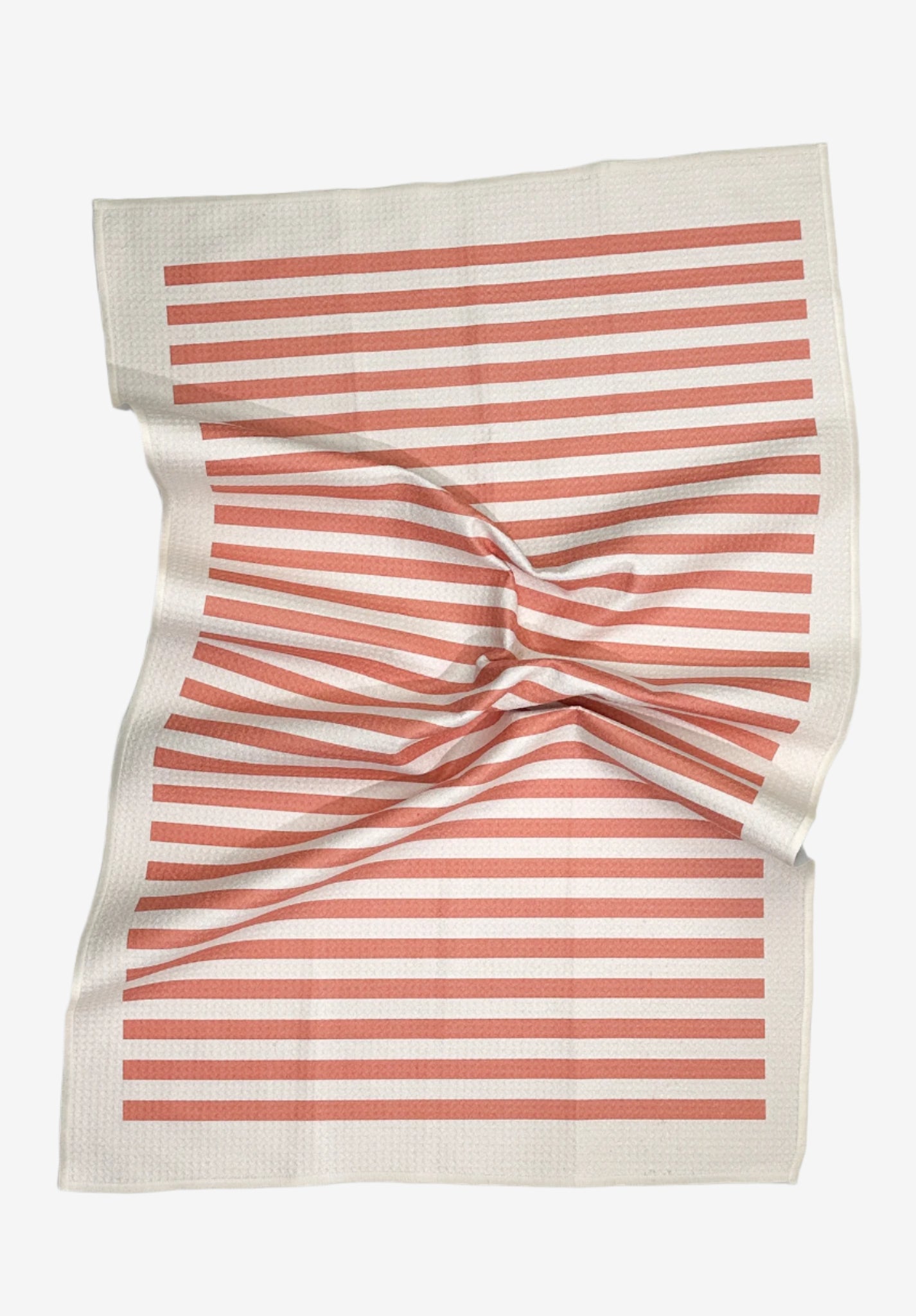 The Drift Dish Towel in Coral – eco-friendly, absorbent tea towel