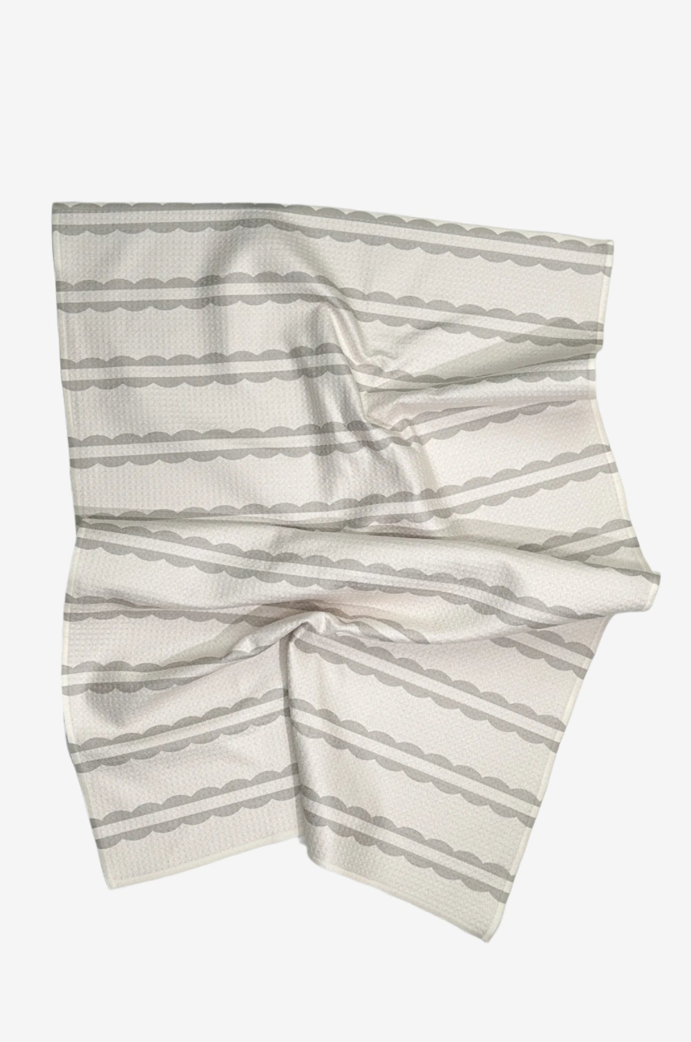 The Marina Dish Towel in grey – neutral-toned sustainable dish towel made from recycled plastic