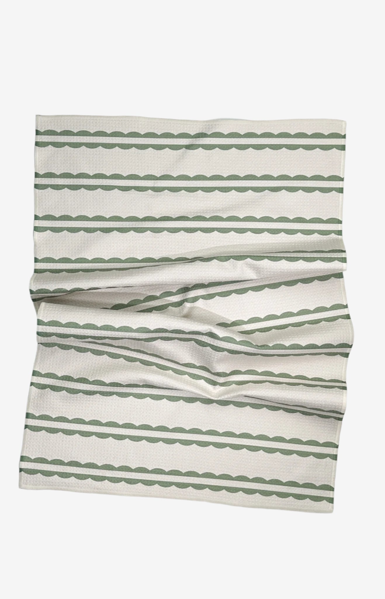 The Marina Dish Towel in Sage – eco-friendly, quick-dry kitchen towel