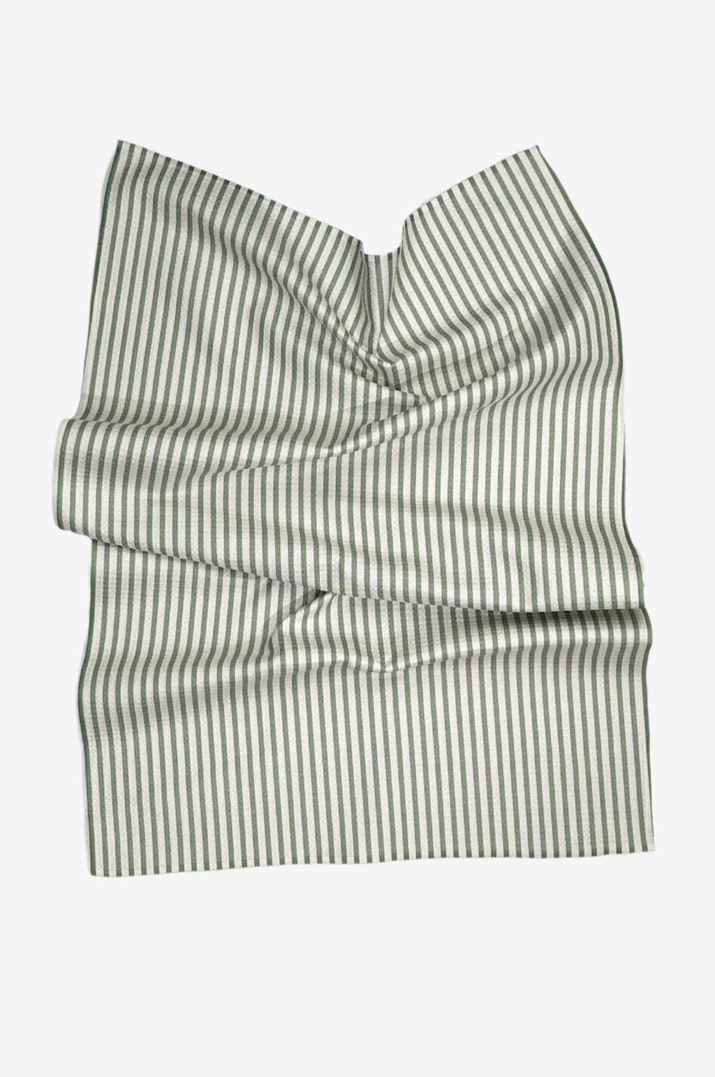 The Seersucker Dish Towel in Sage – eco-friendly, quick-dry kitchen towel