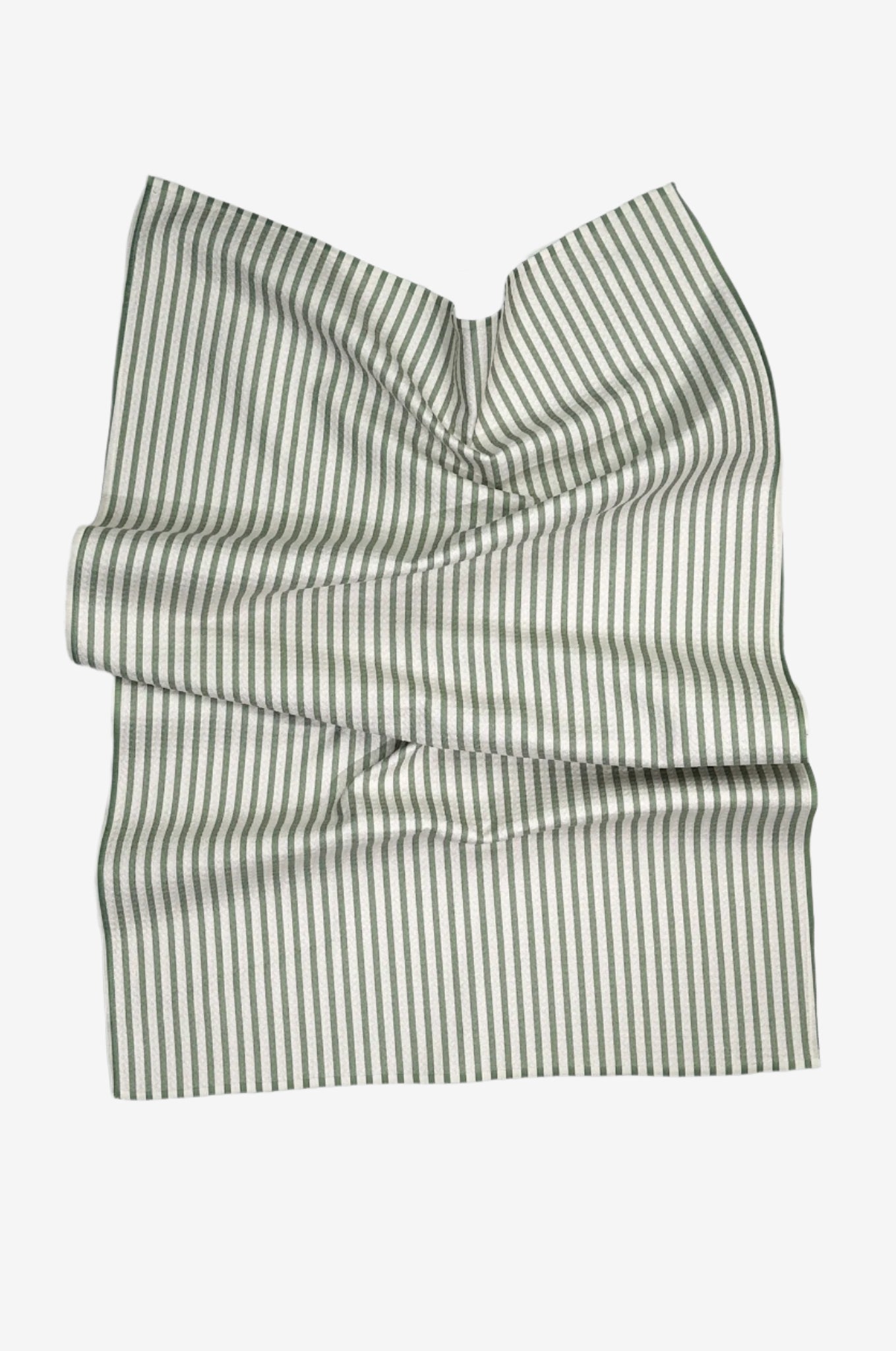 The Seersucker Dish Towel in Sage – eco-friendly, quick-dry kitchen towel