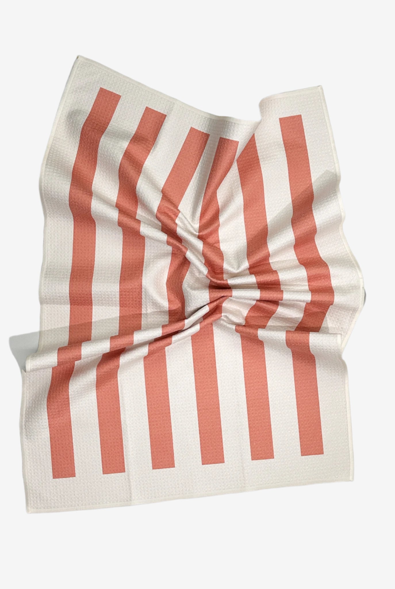 The Umbrella Dish Towel in Coral – eco-friendly, quick-dry kitchen towel