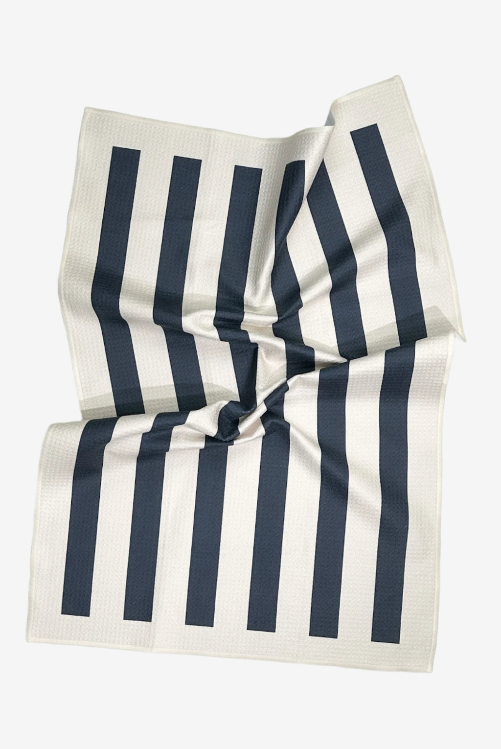 The Umbrella Dish Towel in Navy – eco-friendly, striped kitchen tea towel
