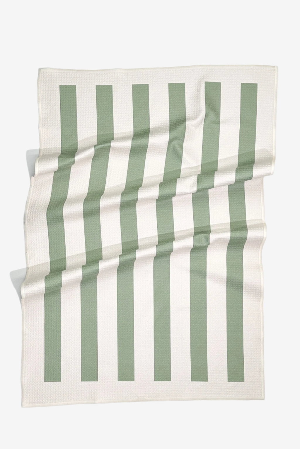 The Umbrella Dish Towel in Sage Green is an eco-friendly, quick-dry kitchen towel