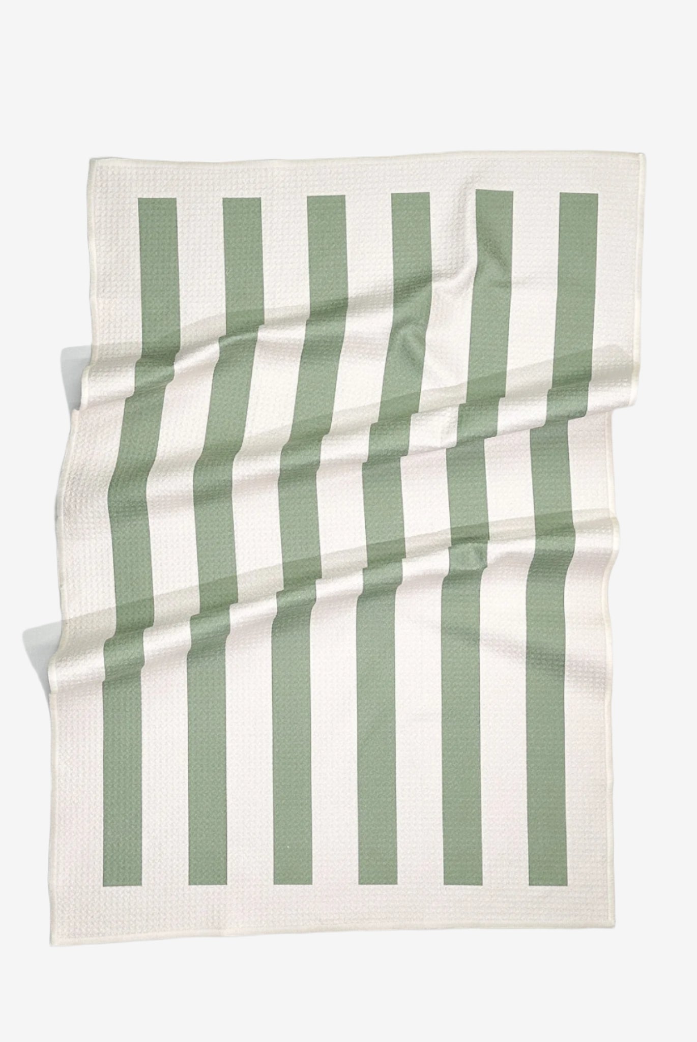 The Umbrella Dish Towel in Sage Green is an eco-friendly, quick-dry kitchen towel